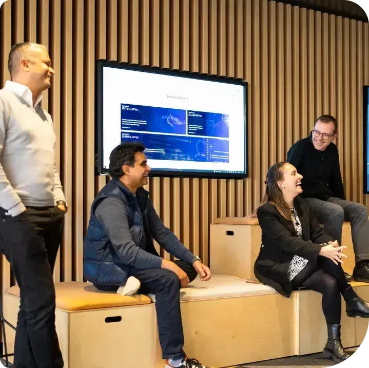 We created an **Artificial
Intelligence (AI) solutions
toolkit (Neo)to** solve business
challenges and re-architect
optimal business processes.