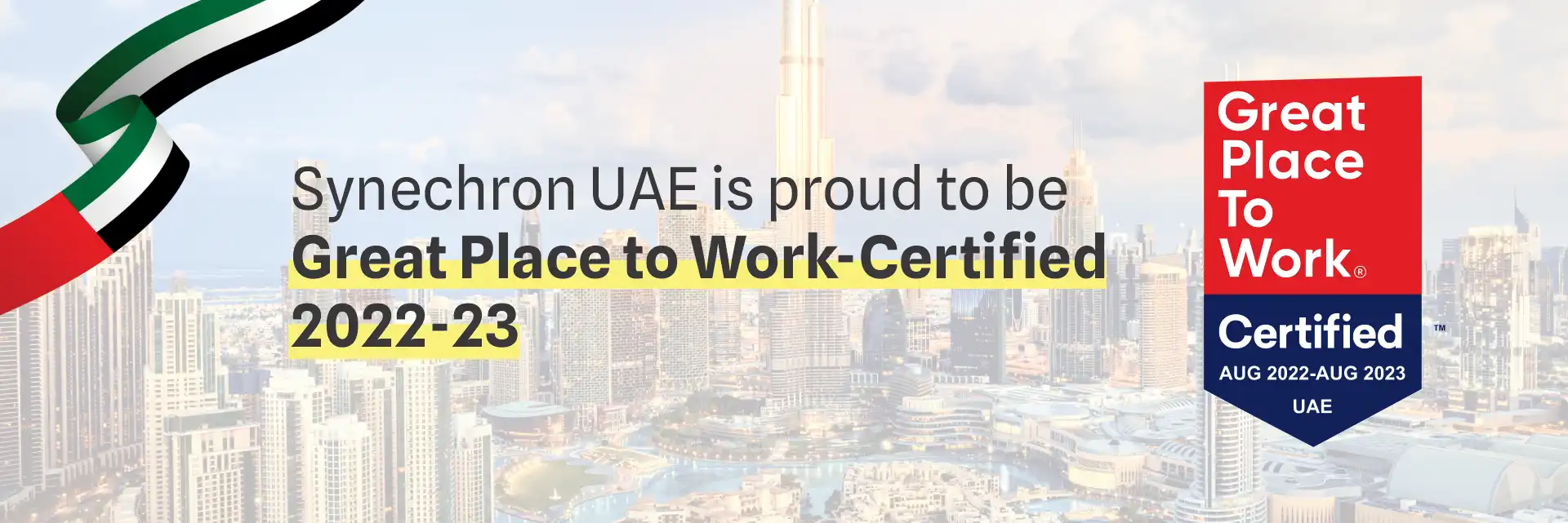Synechron UAE Recognized with a Prestigious Great Place To Work® 2022 Certification